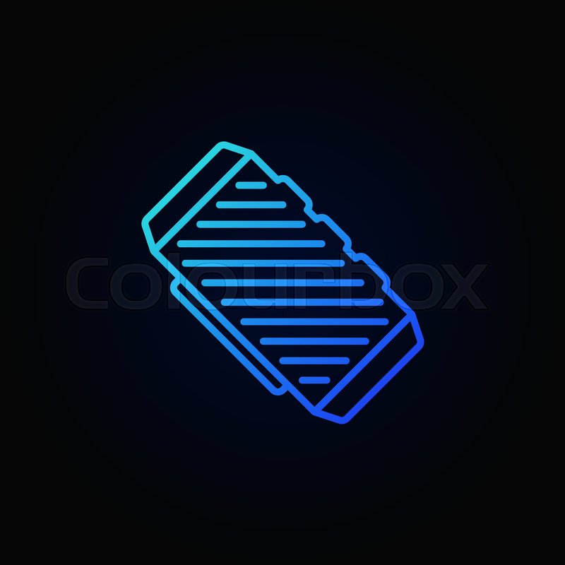 800x800 Bluetooth Speaker Blue Outline Concept Stock Vector Colourbox