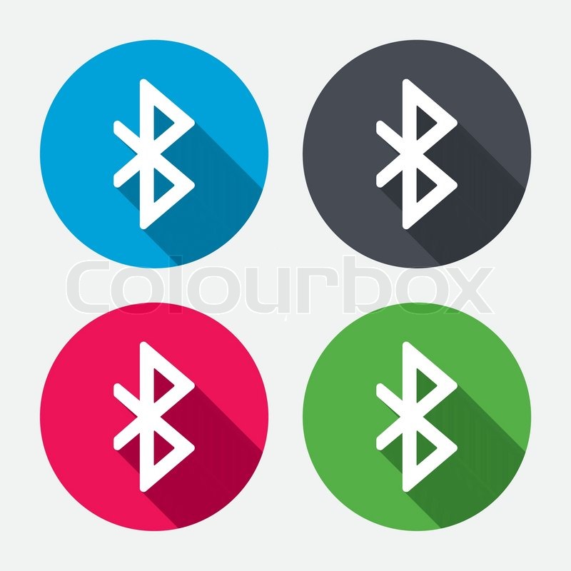800x800 Bluetooth Sign Icon Mobile Network Stock Vector Colourbox