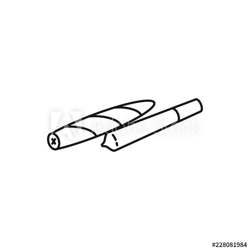 Joint And Blunt Rollies, Spliff, Pre Rolls Vector Black Line Art 500x500 Joint And Blunt Rollies, Spliff, Pre Rolls Vector Black Line Art