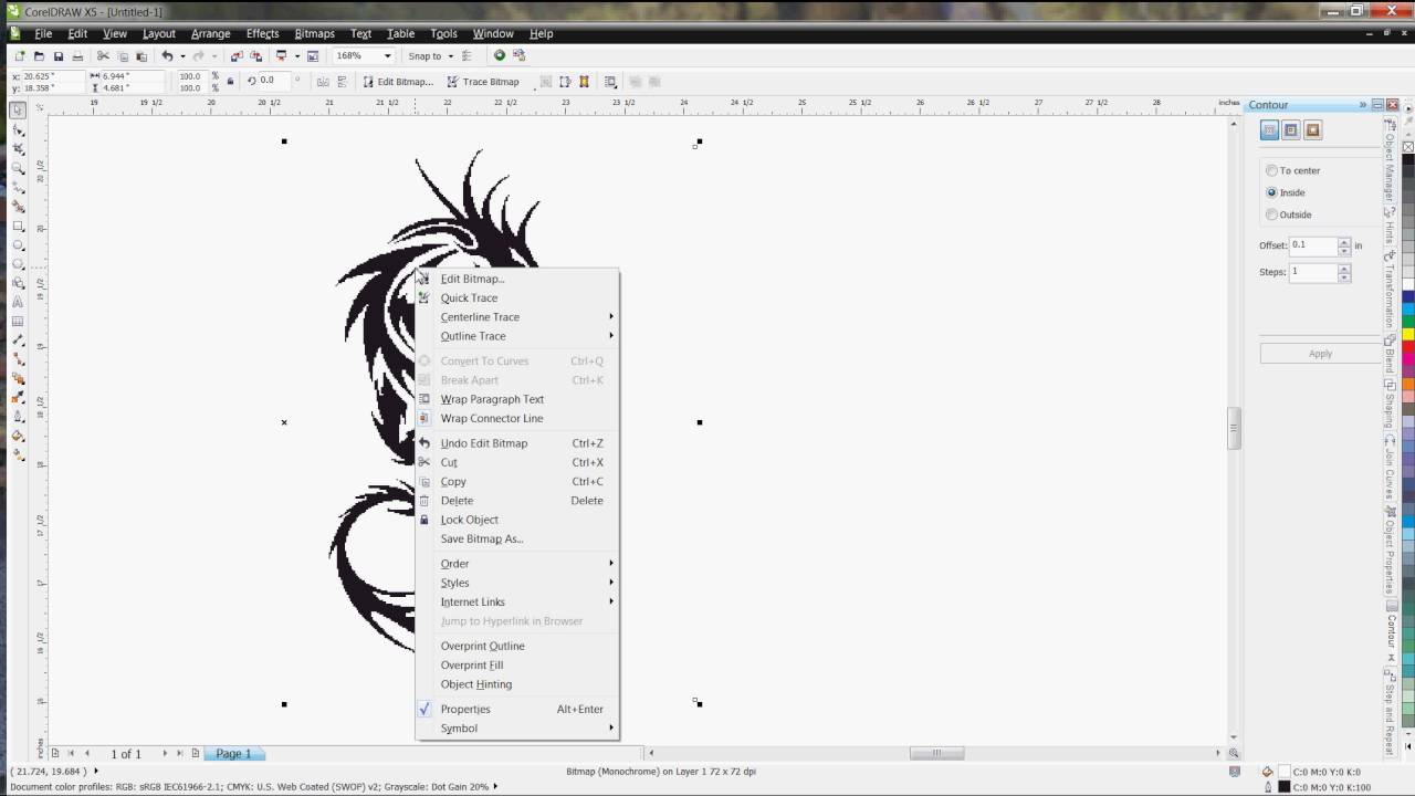 Converting Bmp To Vector In Corel Draw 1280x720 Converting Bmp To Vector In Corel Draw