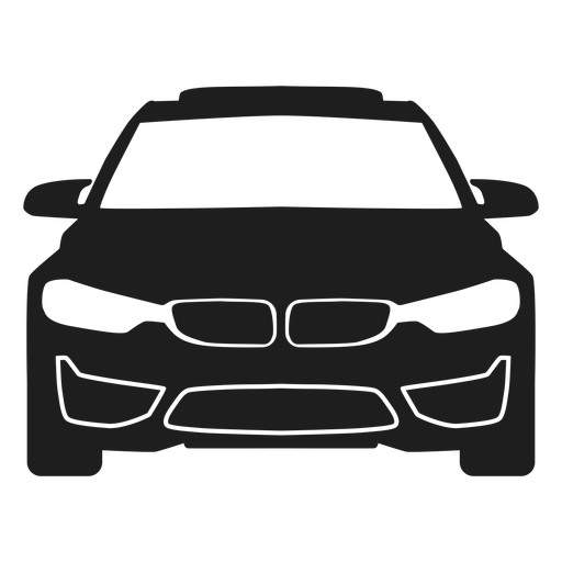 512x512 Bmw Car Front View Silhouette