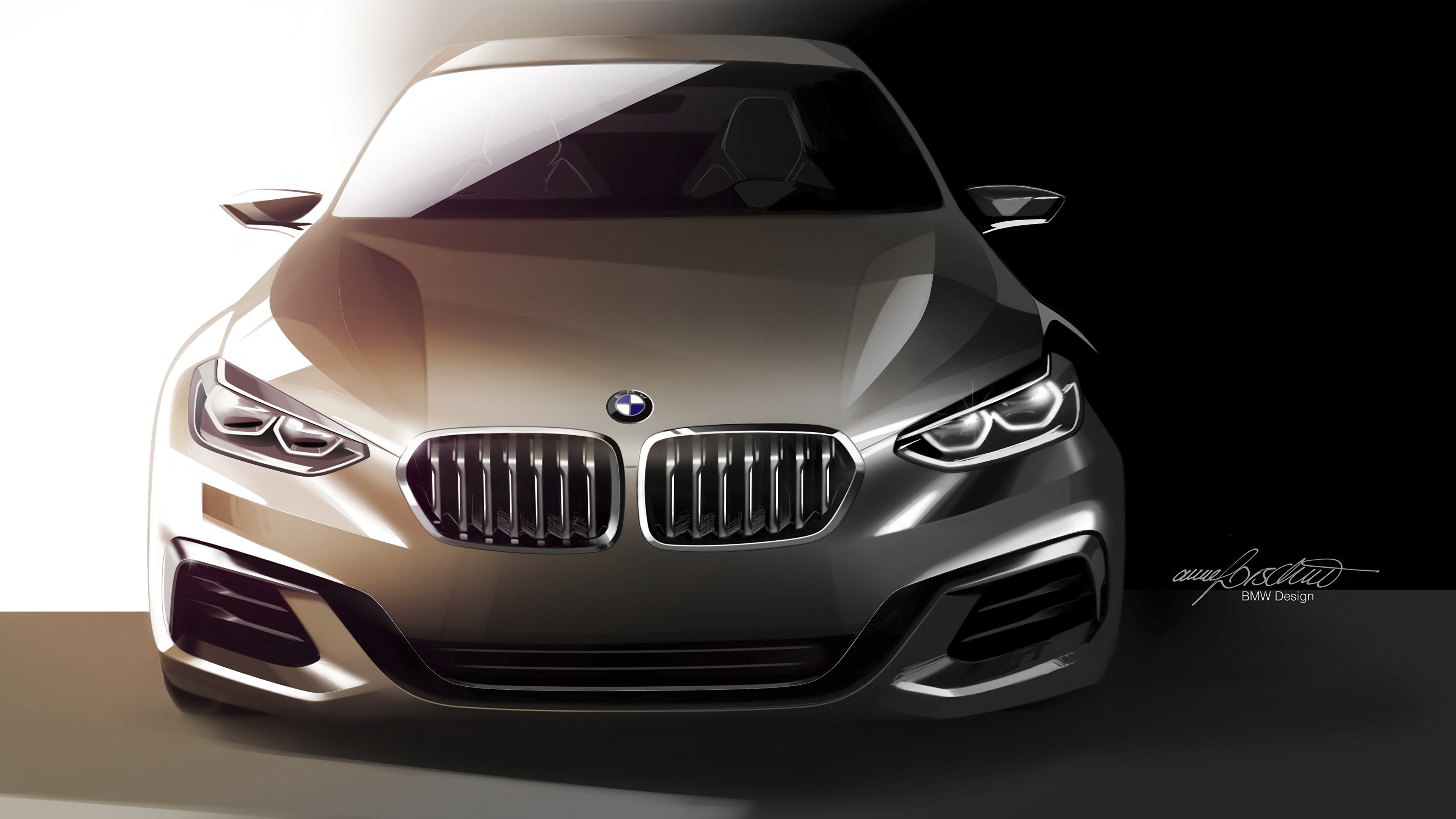 3840x2160 Image Bmw Concept, Series Sedan Auto Front Vector