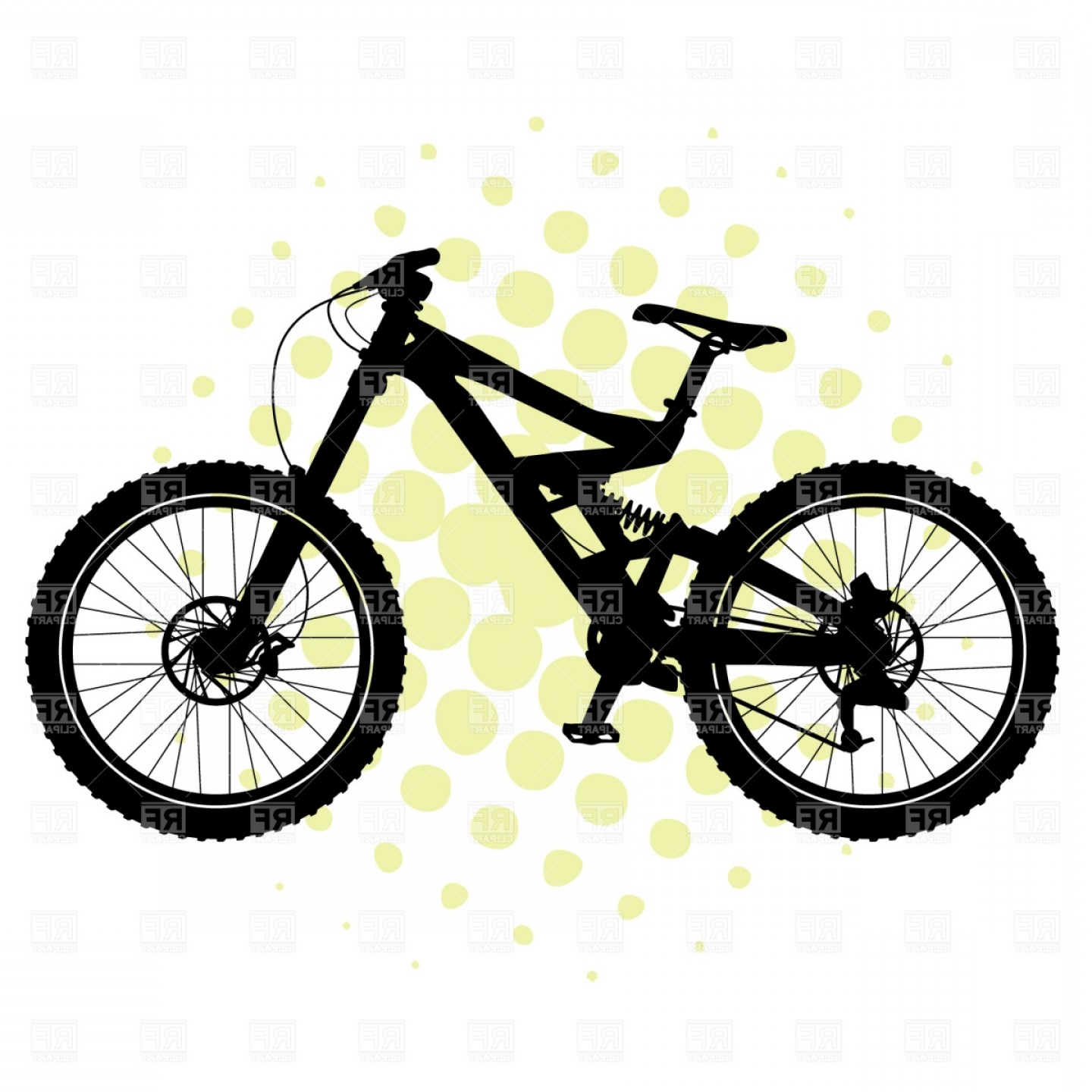 1440x1440 Bmx Bicycle Silhouette Vector Clipart Wallkeeper
