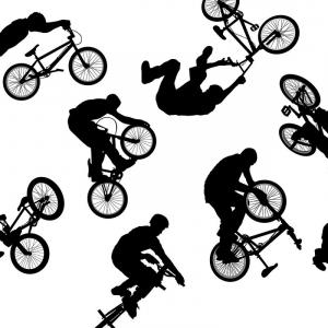 Bmx Silhouette Vector at Vectorified.com | Collection of Bmx Silhouette ...