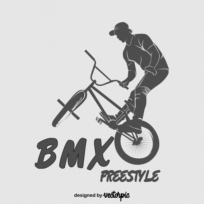 800x800 Design Silhouette Bmx Freestyle Free Vector