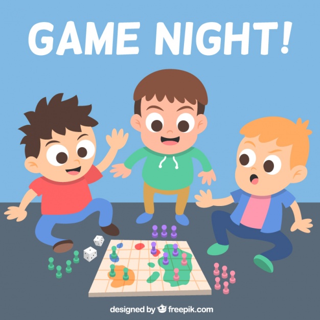 626x626 Friends Playing A Board Game Vector Free Download