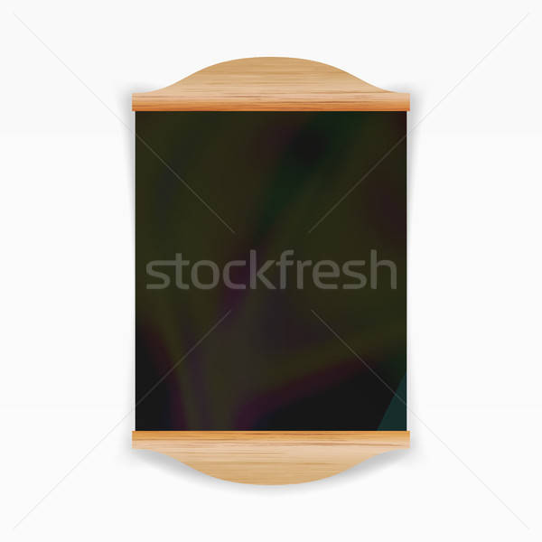 600x600 Menu Black Board Vector Empty Cafe Menu Realistic Wooden