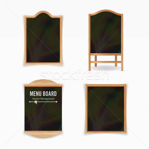 600x600 Menu Black Board Vector Vector Illustration Pikepicture