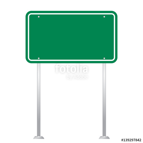 500x500 Blank Road Sign Board Vector Stock Image And Royalty Free Vector