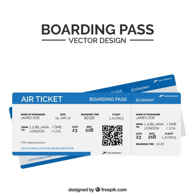 Boarding Pass Vector At Vectorified.com 