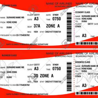 384x384 Premium Frequent Flyer On Boarding Pass Vector Image Of Airline