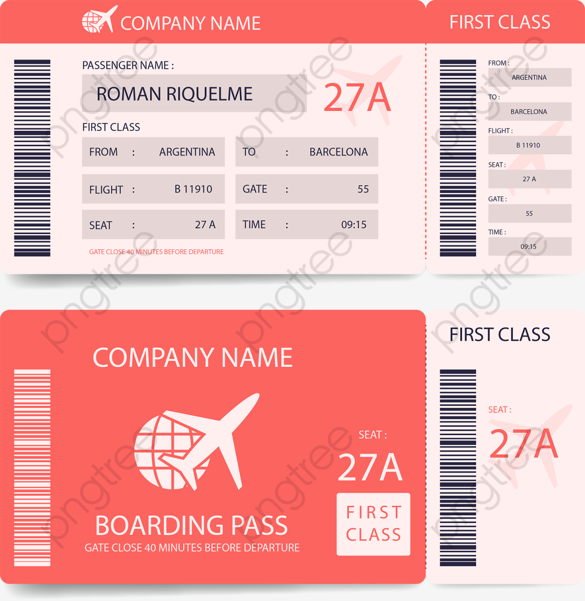 1200x1232 Red Simple Boarding Pass Vector Illustration, Air Tickets, Flight