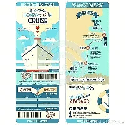 400x400 Boarding Card Template Pass Travel Tickets Vector Invitation