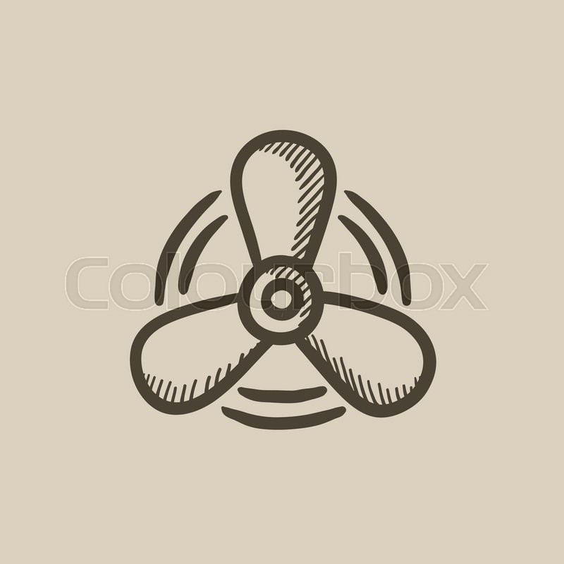 800x800 Boat Propeller Vector Sketch Icon Stock Vector Colourbox