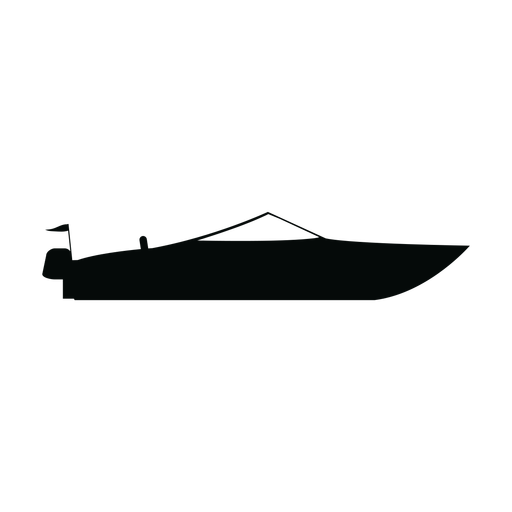 512x512 Motorboat Boat Silhouette
