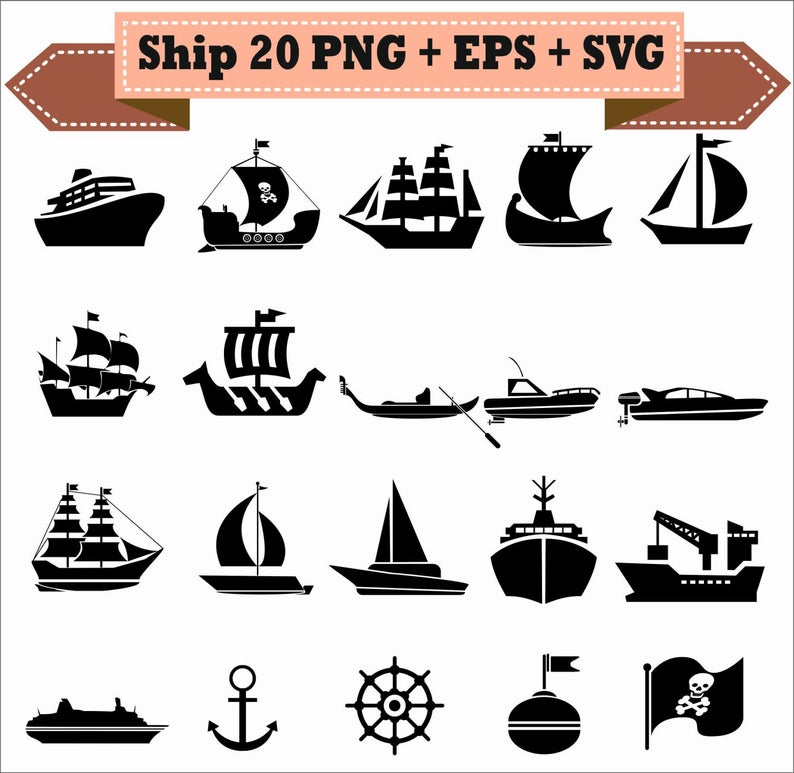 Boat Silhouette Vector at Vectorified.com | Collection of Boat ...