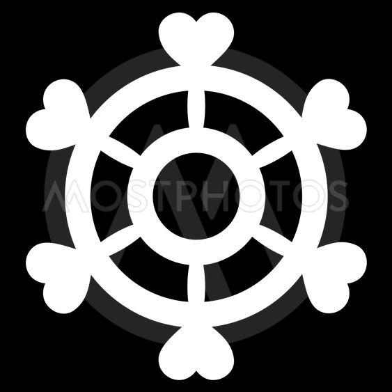 563x563 Lovely Boat Steering Wheel