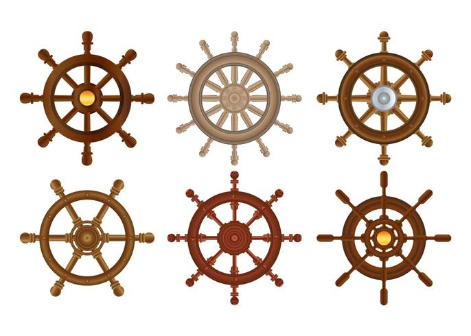 686x490 Ship Wheel Free Vector Art