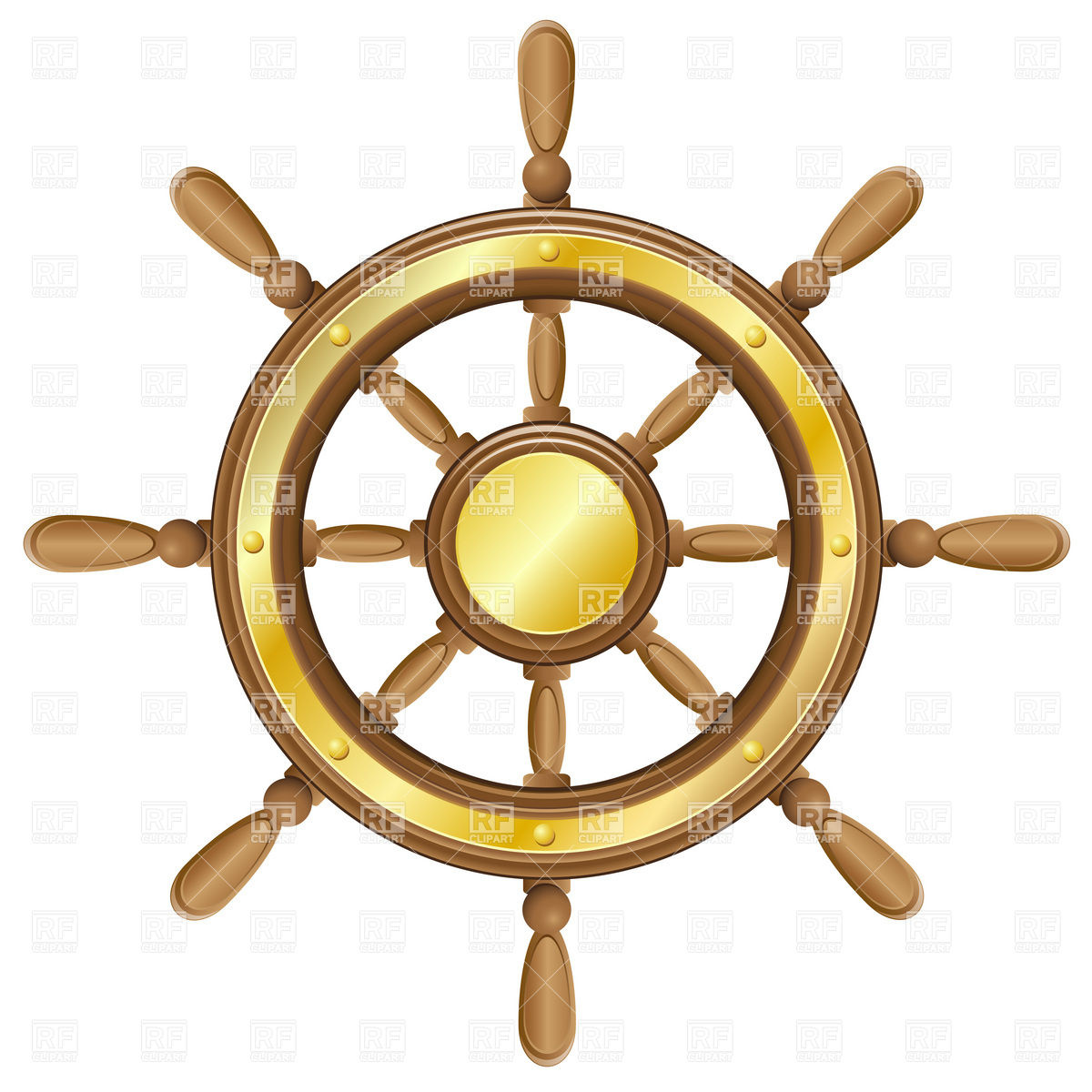1200x1200 Ship Steering Wheel Vector Image Of Objects Konturvid