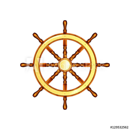 500x500 Steering Wheel Marine Steering Wheel Vector Illustration