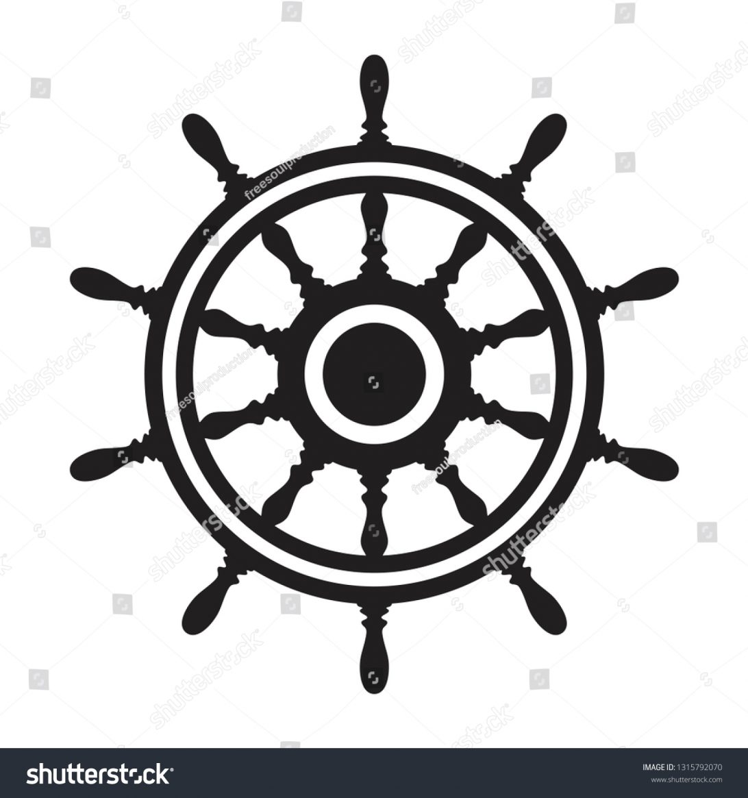 1092x1165 Boat Steer Wheel Vector Steering Of A Ship Or Yacht Isolated