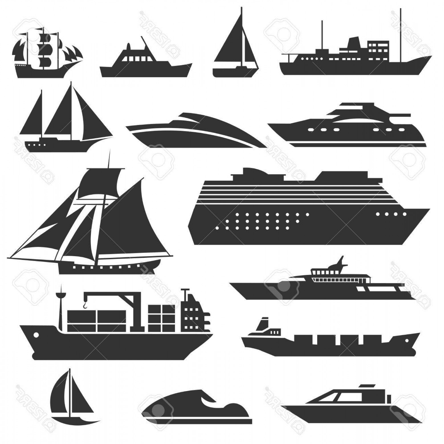 Fishing Yacht Vectors Soidergi 1558x1560 Fishing Yacht Vectors Soidergi