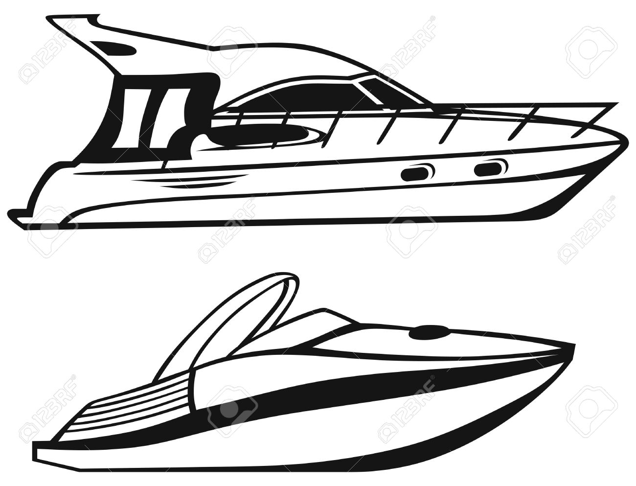 Speed Boat Drawing at PaintingValley.com | Explore collection of Speed