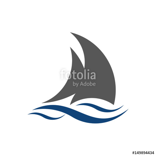 500x500 Sailing Boat Vector Logo Stock Image And Royalty Free Vector