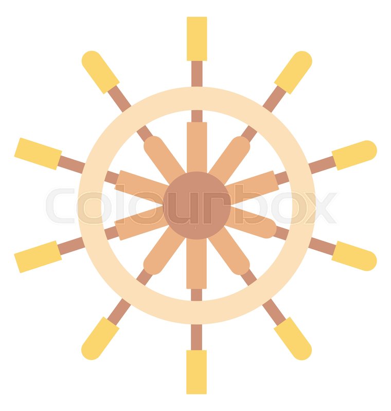 Boat Steering, Boat Wheel Isolated Stock Vector Colourbox 760x800 Boat Steering, Boat Wheel Isolated Stock Vector Colourbox