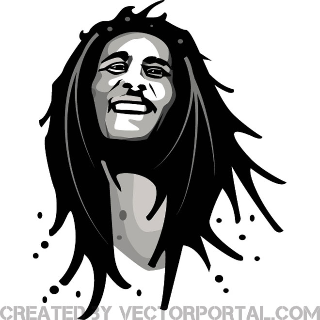 660x660 Bob Marley Stock Illustration Free Vector