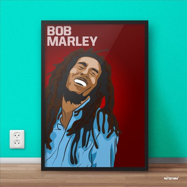 600x600 Bob Marley Vector Art Mozter
