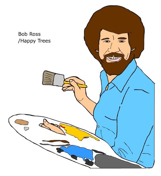 Bob Ross Vector at Vectorified.com | Collection of Bob Ross Vector free ...