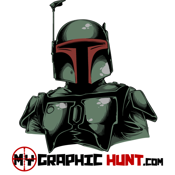 Free Vector Star Wars Boba Fett My Graphic Hunt 600x600 Free Vector Star Wars Boba Fett My Graphic Hunt