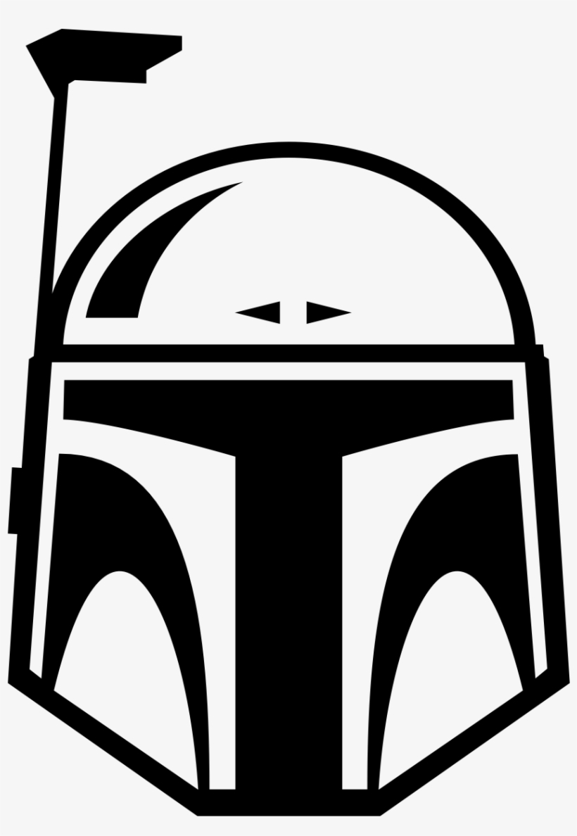 Boba Fett Helmet Black And White Transparent Png 820x1188 Boba Fett Helmet Black And White Transparent Png