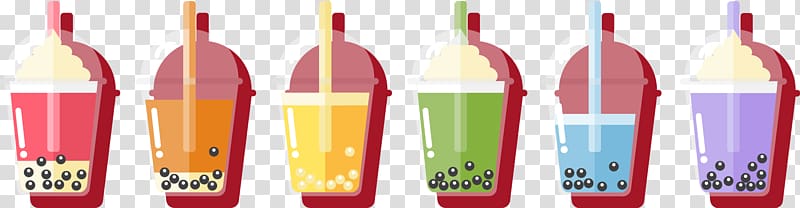 800x208 Plastic Cup Illustration, Bubble Tea Milk Tea, Pearl Milk Tea