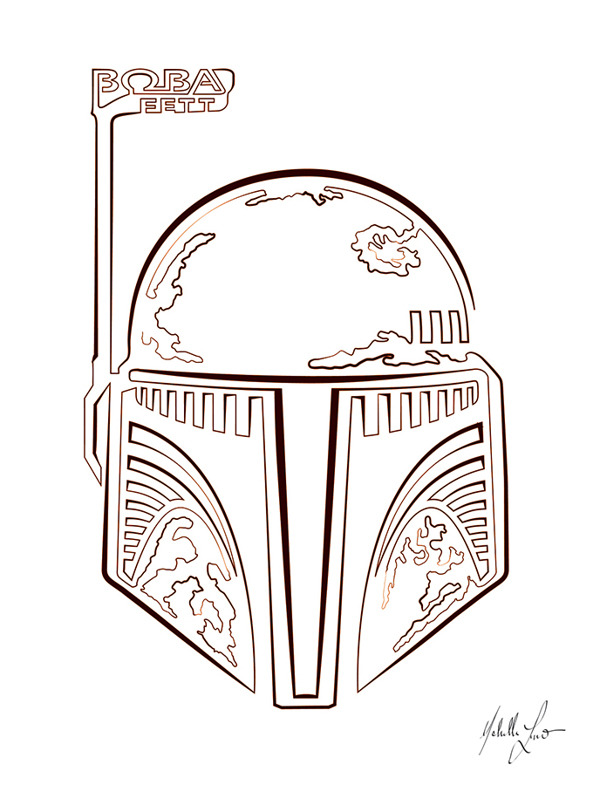 600x785 Tiefighters Boba Fett Vector Poster Created