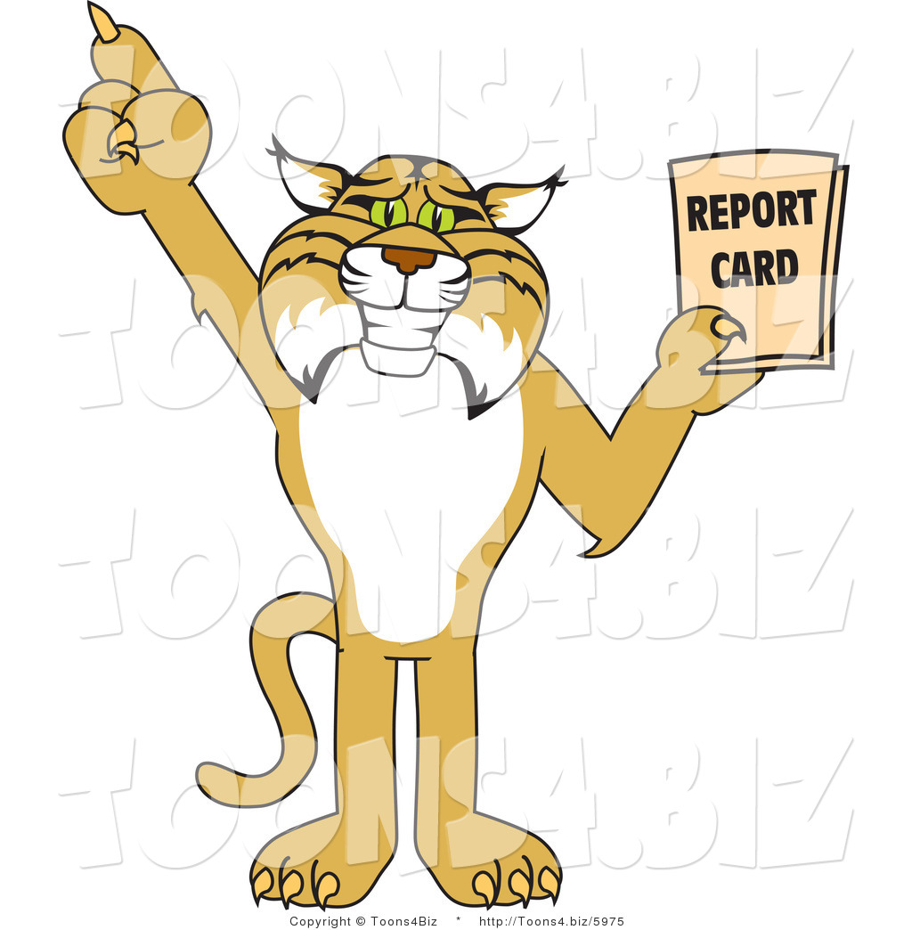 Vector Illustration Of A Cartoon Bobcat Mascot Holding A Report 1024x1044 Vector Illustration Of A Cartoon Bobcat Mascot Holding A Report