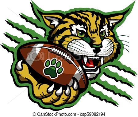 450x384 Bobcat Football Vector