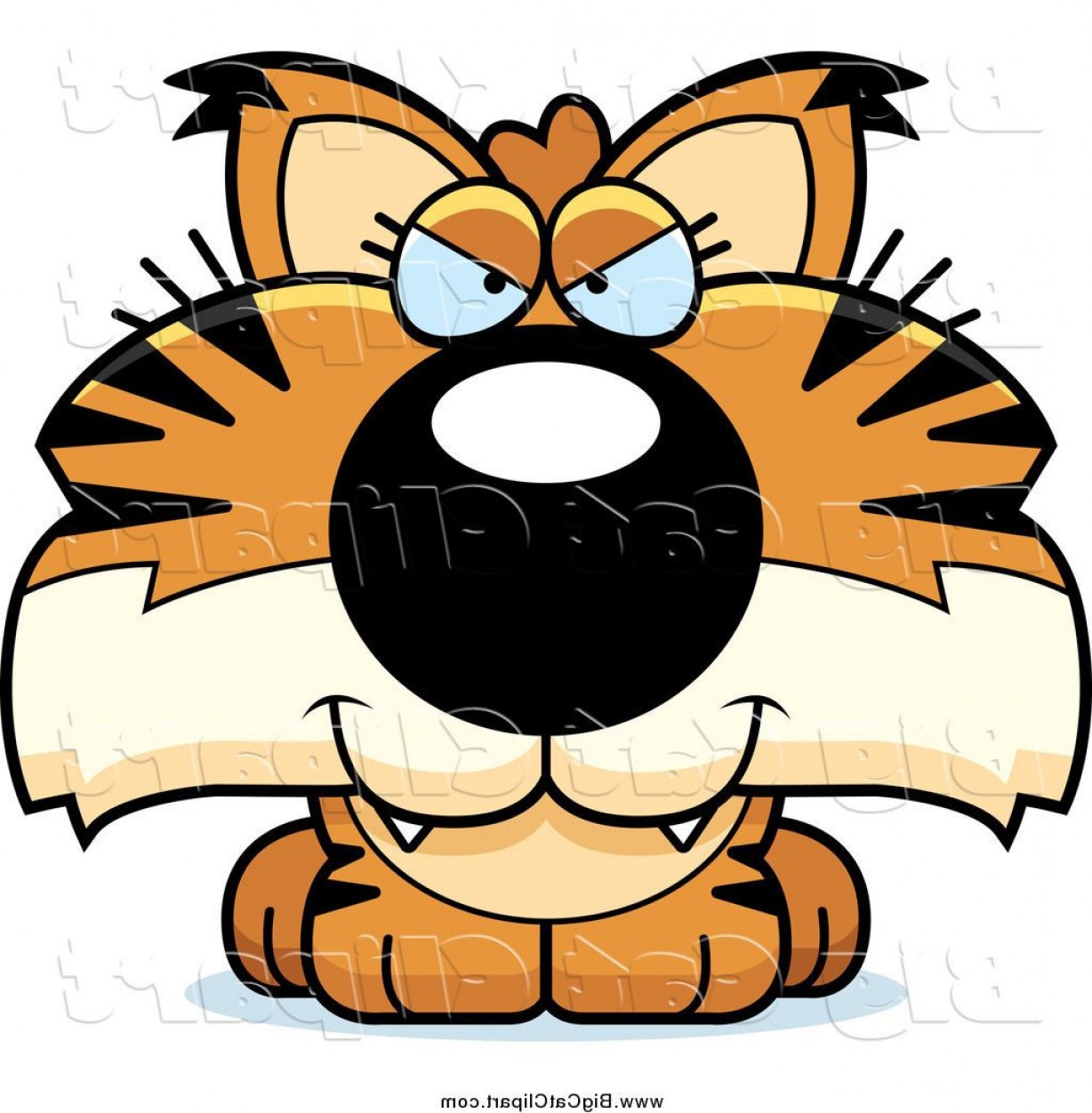 1228x1252 Bobcat Clipart Beautiful Big Cat Cartoon Vector Clipart Of A Sly