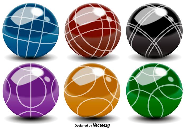 700x490 Vector Bocce Balls Color Icons