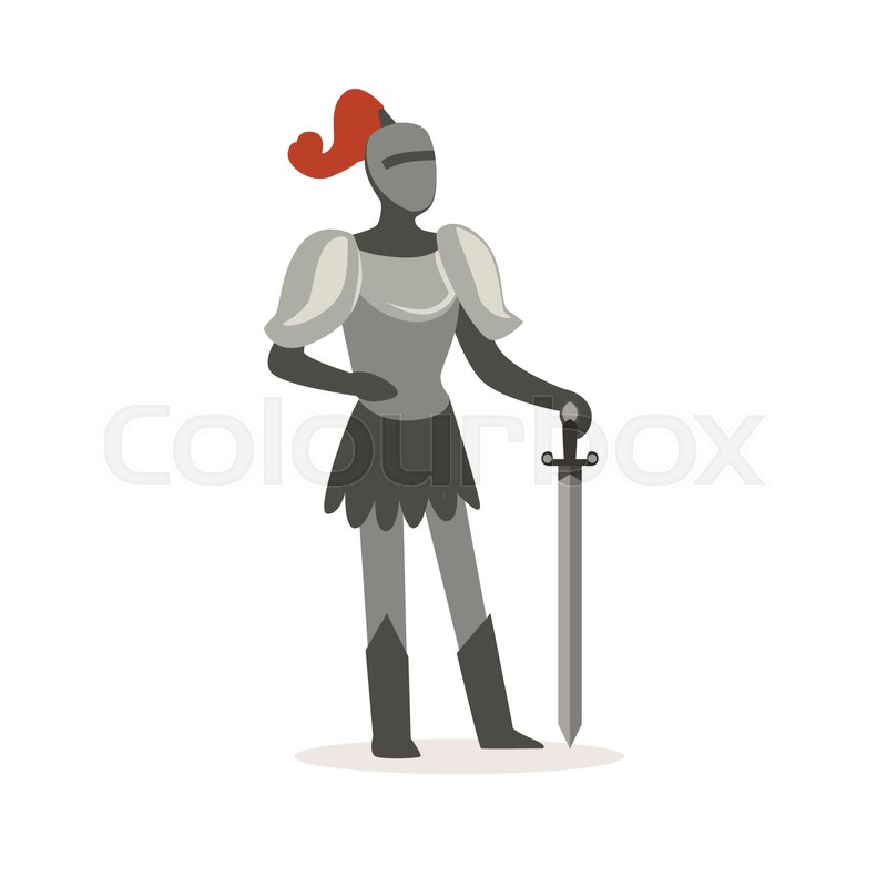 Knight Full Body Armor Suit Standing Stock Vector Colourbox 800x800 Knight Full Body Armor Suit Standing Stock Vector Colourbox