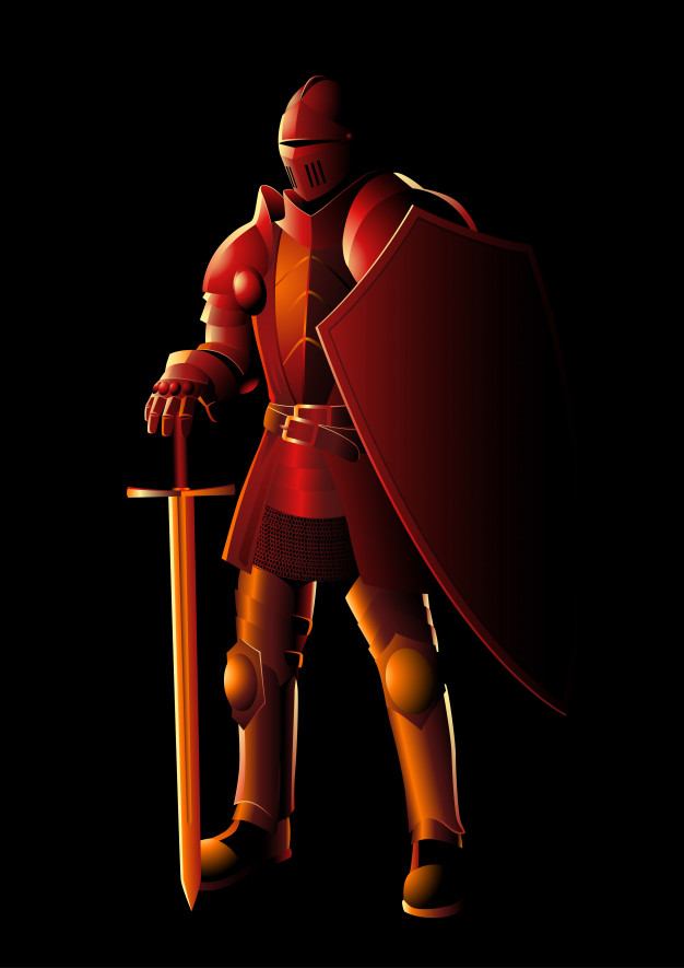 Medieval Knight In Full Body Armor Vector Premium Download 626x885 Medieval Knight In Full Body Armor Vector Premium Download