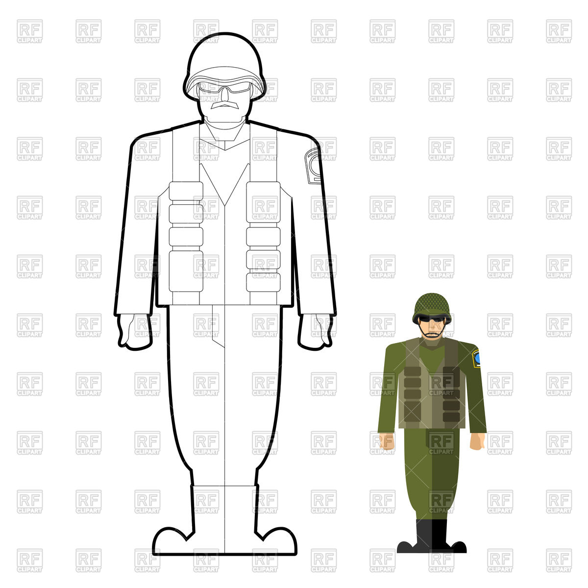 Soldier Coloring Book Military Clothing Helmet And Body Armor 1200x1200 Soldier Coloring Book Military Clothing Helmet And Body Armor