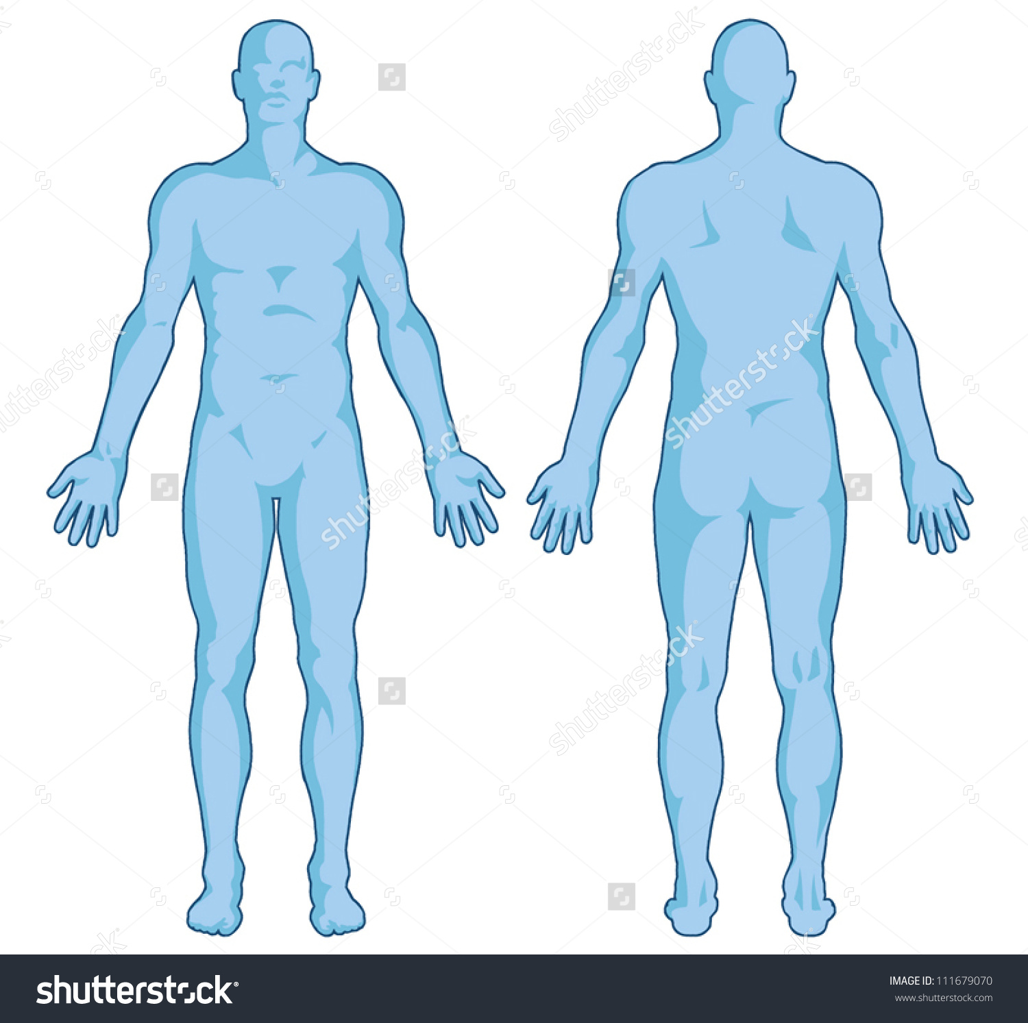 1500x1493 Human Body Outline Clipart Male Free Cliparts Download Images