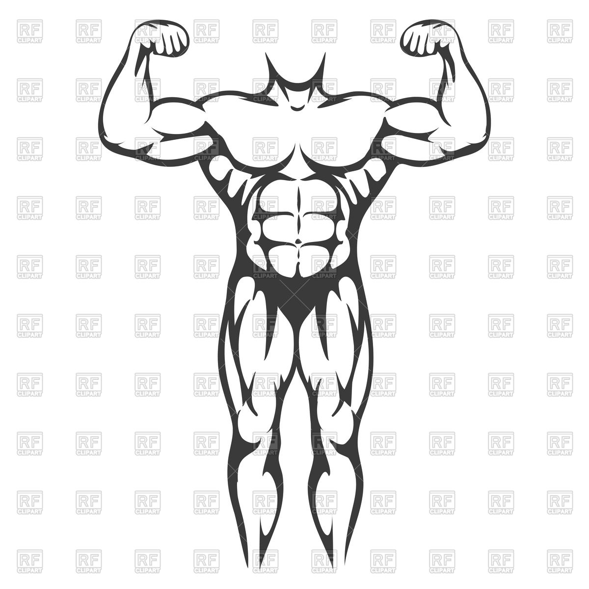Male Body Muscle Black Silhouette Vector Image Of Sport 1200x1200 Male Body Muscle Black Silhouette Vector Image Of Sport