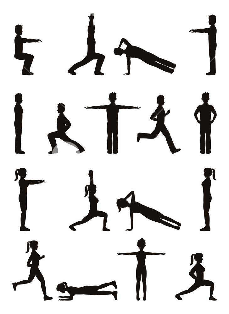 Body Silhouette Vector at Vectorified.com | Collection of Body ...