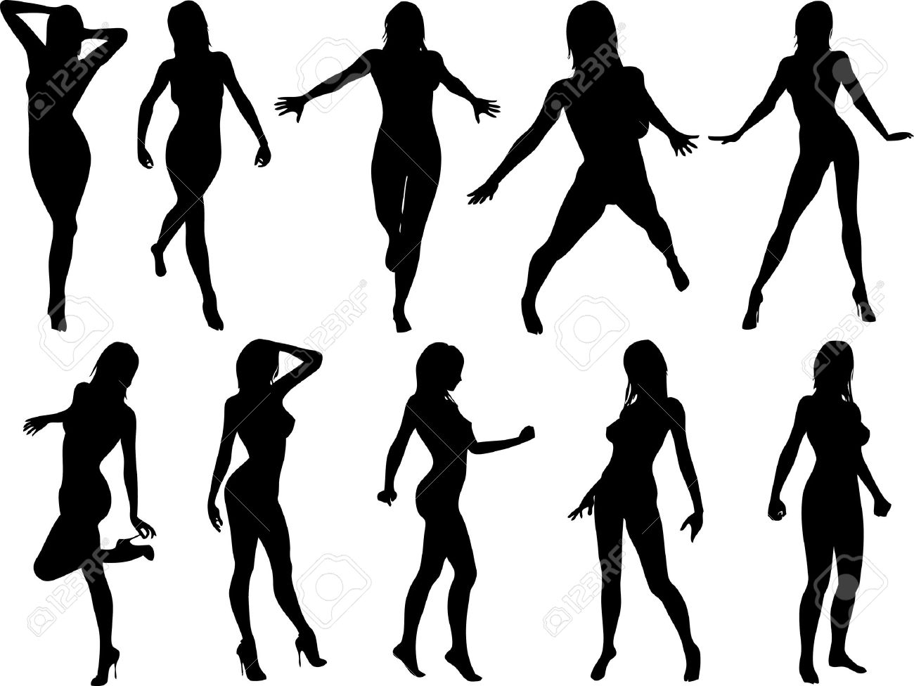 Woman Body Silhouette Vector Free 1300x976 Woman Body Silhouette Vector Free