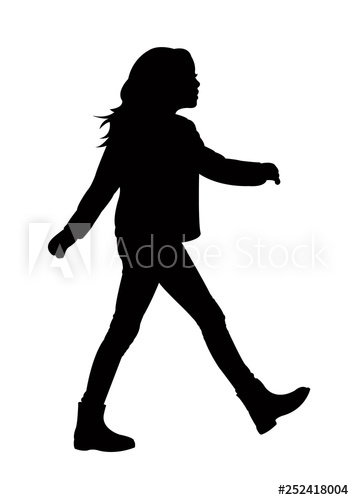 A Girl Body Silhouette Vector 354x500 A Girl Body Silhouette Vector