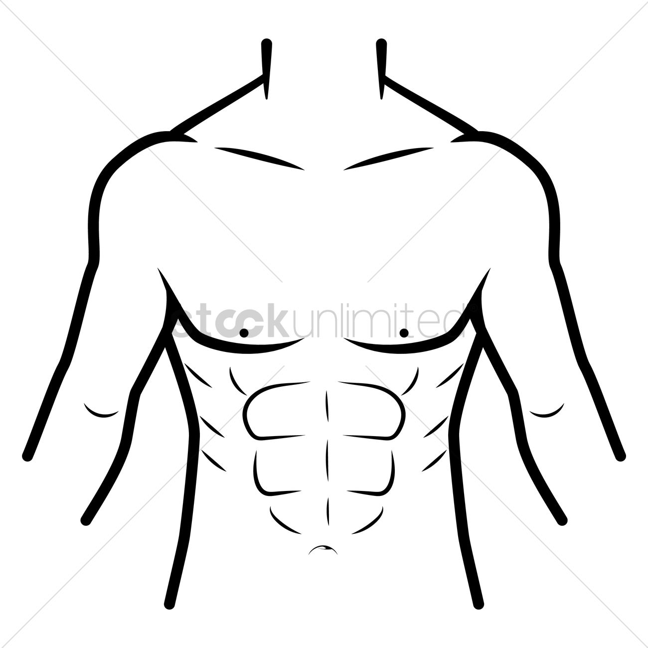 Man Body Vector Image 1300x1300 Man Body Vector Image