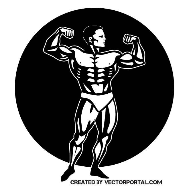 660x660 Bodybuilder Clip Art